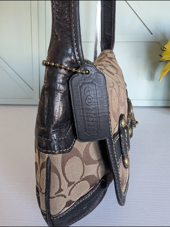 Coach Ergo Signature Belted Flap Shoulder Bag